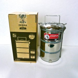 画像5: ZEBRA3段式弁当箱   12×3 ステンレス製(パッキン蓋あり）ランチボックス